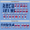 Custom Powder Blue USA Flag Navy Red-White Authentic Baseball Jersey