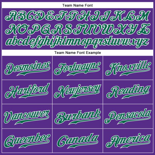 Custom Purple Kelly Green-White Authentic Sleeveless Baseball Jersey
