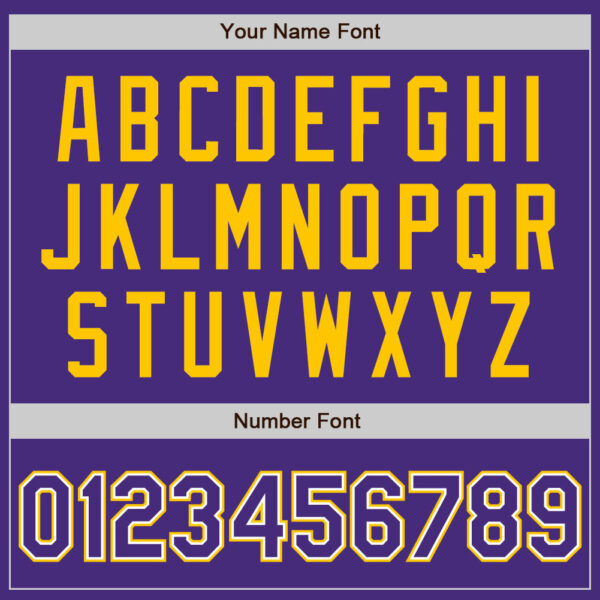Custom Purple White-Yellow Authentic Baseball Jersey