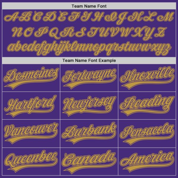 Custom Purple Old Gold Authentic Baseball Jersey