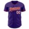 Custom Purple Red-White Authentic Baseball Jersey