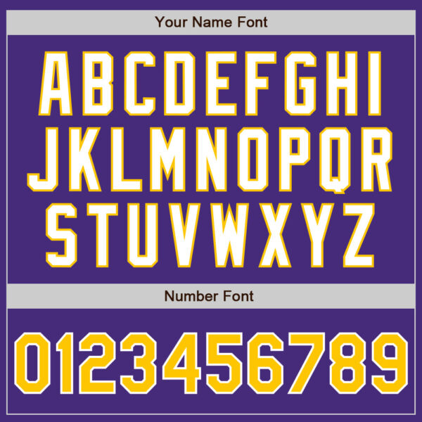 Custom Purple Yellow-White Authentic Baseball Jersey