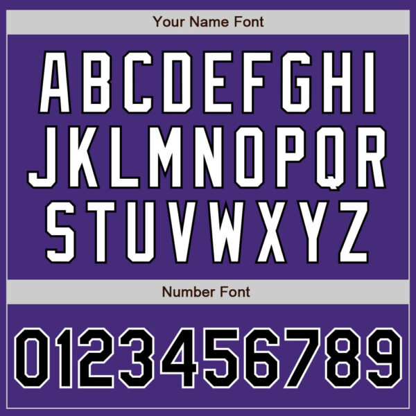 Custom Purple Black-White Authentic Baseball Jersey