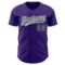 Custom Purple Black-White Authentic Baseball Jersey