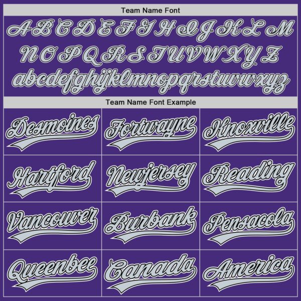 Custom Purple Black-White Authentic Baseball Jersey