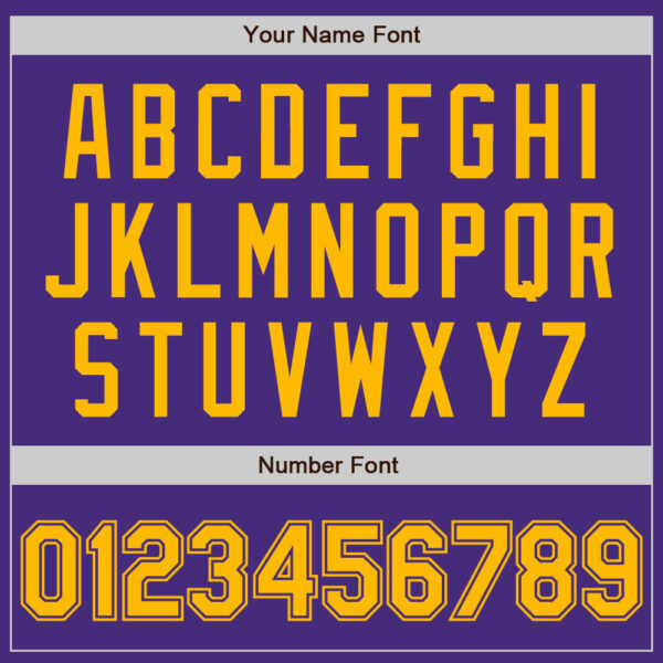 Custom Purple Gold Authentic Baseball Jersey