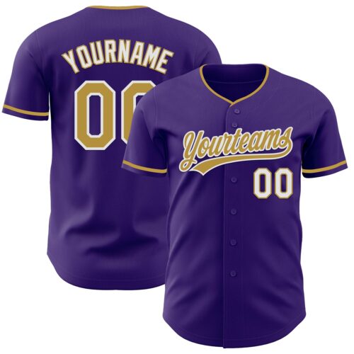 Purple0897_7e2dbd8e-5614-4526-a356-f9cc31ac6ecd Custom Purple Old Gold-White Authentic Baseball Jersey