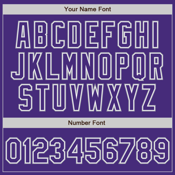 Custom Purple White-Gray Authentic Baseball Jersey