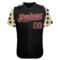 Custom Black Crimson-Cream Star Raglan Sleeves Authentic Baseball Jersey