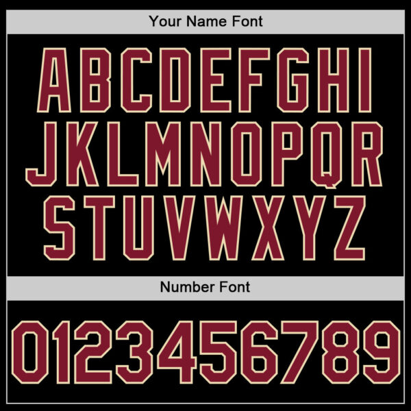 Custom Black Crimson-Cream Star Raglan Sleeves Authentic Baseball Jersey