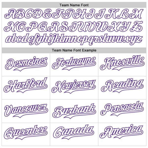 Custom White Purple Star Raglan Sleeves Authentic Baseball Jersey