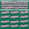 Custom Green Pink-White Star Raglan Sleeves Authentic Baseball Jersey