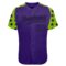 Custom Purple Black-Neon Green Star Raglan Sleeves Authentic Baseball Jersey