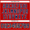 Custom Red Navy-Old Gold Authentic Sleeveless Baseball Jersey