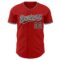 Custom Red Black-White Authentic Baseball Jersey