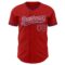 Custom Red White-Royal Authentic Baseball Jersey
