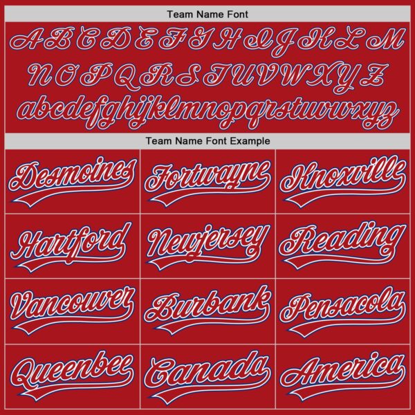 Custom Red White-Royal Authentic Baseball Jersey
