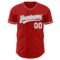 Custom Red White-Gray Authentic Baseball Jersey