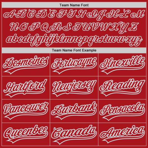 Custom Red White-Gray Authentic Baseball Jersey
