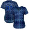 Custom Royal Royal-White 3D Pattern Design Authentic Baseball Jersey