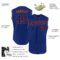 Custom Royal Royal-Orange Authentic Sleeveless Baseball Jersey