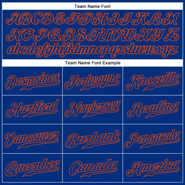 Custom Royal Royal-Orange Authentic Sleeveless Baseball Jersey