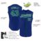Custom Royal Kelly Green-White Authentic Sleeveless Baseball Jersey