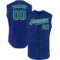 Custom Royal Kelly Green-White Authentic Sleeveless Baseball Jersey