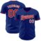 Custom Royal Red-White Authentic Baseball Jersey