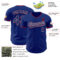 Custom Royal White-Red Authentic Baseball Jersey
