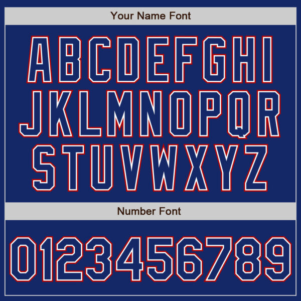 Custom Royal White-Red Authentic Baseball Jersey