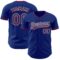 Custom Royal White-Red Authentic Baseball Jersey