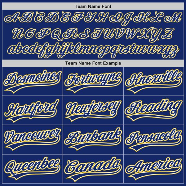 Custom Royal White-Yellow Authentic Baseball Jersey