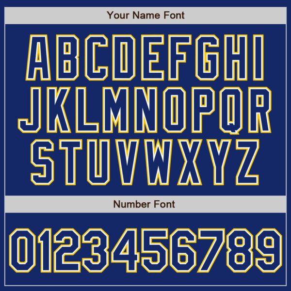 Custom Royal White-Yellow Authentic Baseball Jersey