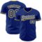 Custom Royal White-Yellow Authentic Baseball Jersey
