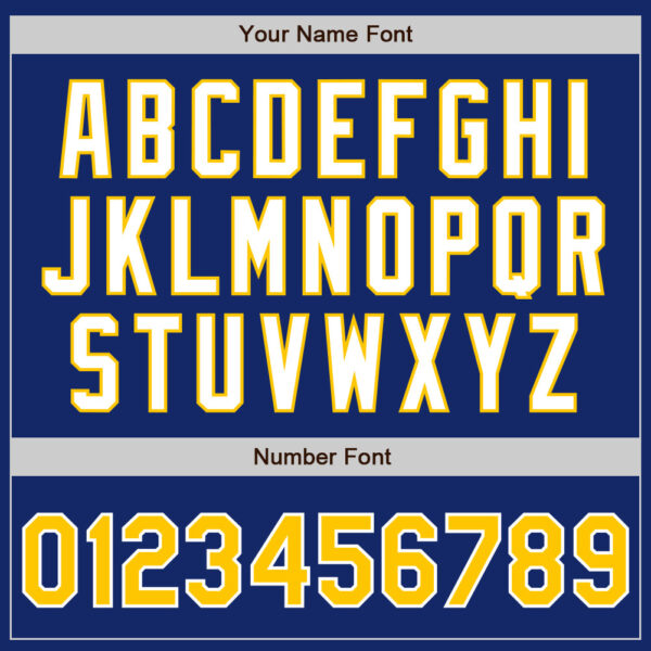 Custom Royal Yellow-White Authentic Baseball Jersey