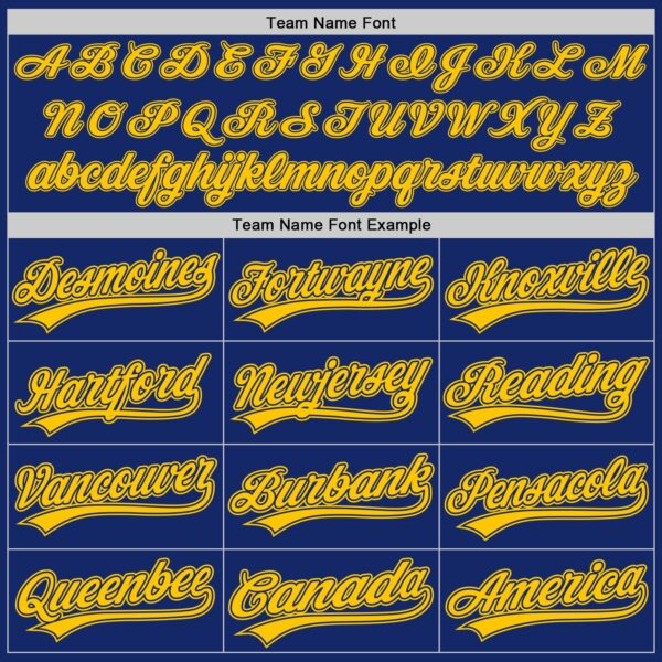 Custom Royal Yellow Authentic Baseball Jersey