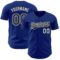Custom Royal Black-White Authentic Baseball Jersey