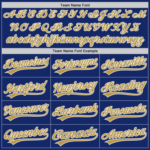Custom Royal Old Gold-White Authentic Baseball Jersey