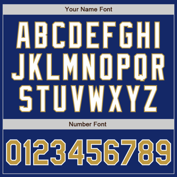 Custom Royal Old Gold-White Authentic Baseball Jersey