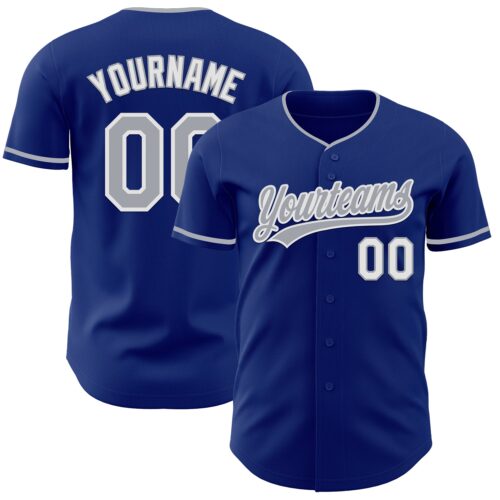 Royal0884_63226f01-ef3c-4ff6-80f6-99134229263d Custom Royal Gray-White Authentic Baseball Jersey