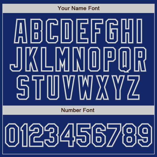 Custom Royal White-Gray Authentic Baseball Jersey