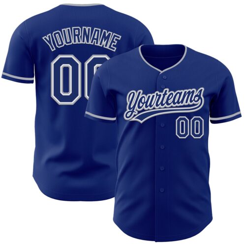 Royal0885_8ed1f50a-a2bf-4d48-90e8-9aed0700fb3c Custom Royal White-Gray Authentic Baseball Jersey
