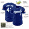 Custom Royal White-Light Blue Authentic Baseball Jersey