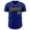 Custom Royal Black-Old Gold Authentic Baseball Jersey