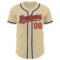 Custom Sand Orange-Royal Authentic Baseball Jersey