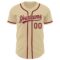 Custom Sand Crimson Authentic Baseball Jersey