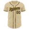 Custom Sand Navy-Gold Authentic Baseball Jersey