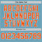 Custom Shadow Blue Orange-White Authentic Baseball Jersey