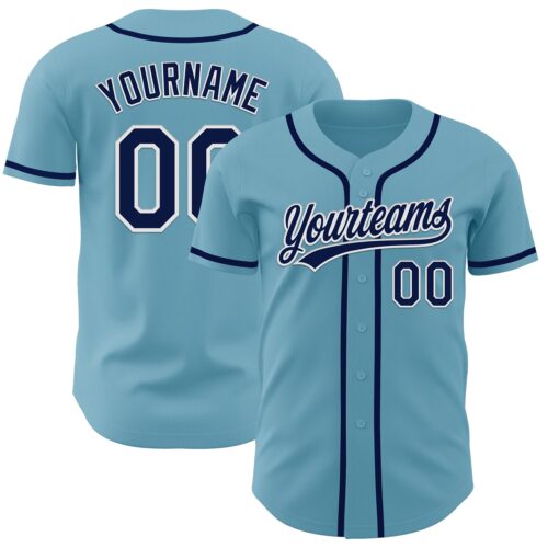 ShadowBlue0004 Custom Shadow Blue Navy-White Authentic Baseball Jersey